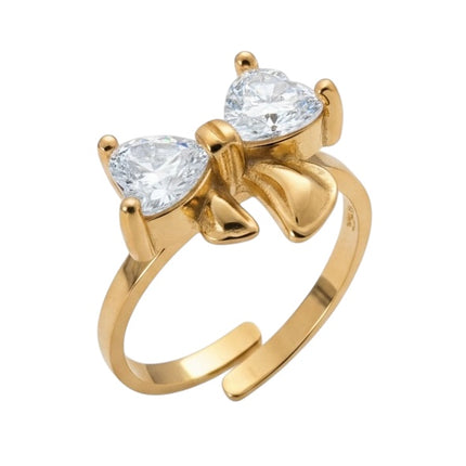 Améline Bow Ring • White