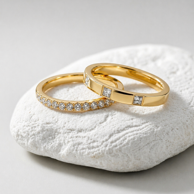 Duo d‘Oro Ring Set
