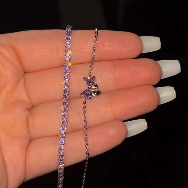 Tennis Armband • Rosa