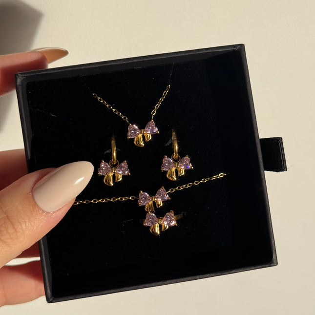 Améline Bow Set • Rosa