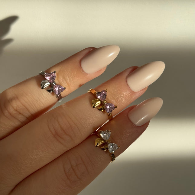 Améline Bow Ring • Weiß