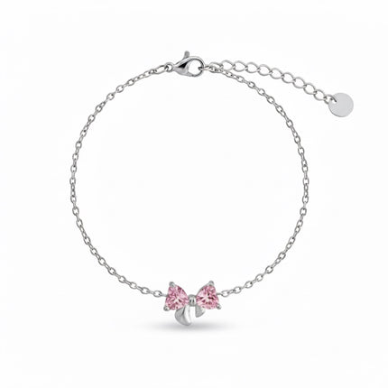 Améline Bow Bracelet • Pink