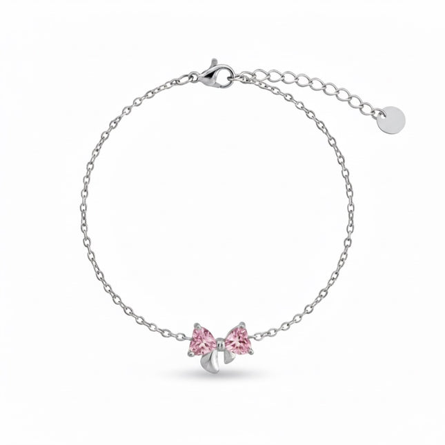 Améline Bow Armband • Rosa